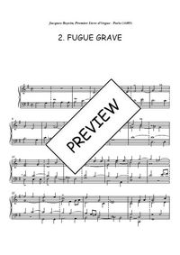 Premier livre d'orgue 2. Fugue grave - Jacques Boyvin